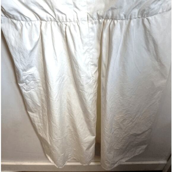 Madewell White Poplin Babydoll Dress‎ Womans size 4 Coquette crisp preppy sweet - Picture 9 of 12